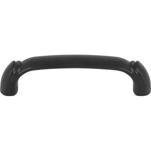Top Knobs TK1031BLK Pomander Pull 3 3/4 Inch CC Flat Black