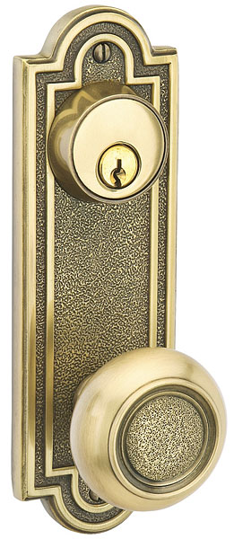 Emtek Belmont 7 1/2 Inch KEYED Sideplate Lock for 3 5/8 Inch Bore