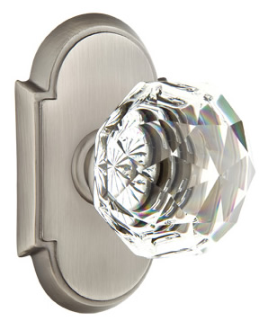 Emtek Diamond Crystal with Style #8 Rosette