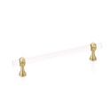 Schaub Lumiere Transitional Adjustable pull 8 inch cc Satin Brass