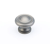 Schaub Traditional Designs Round Knob 1 1/2 inch dia Antique Nickel