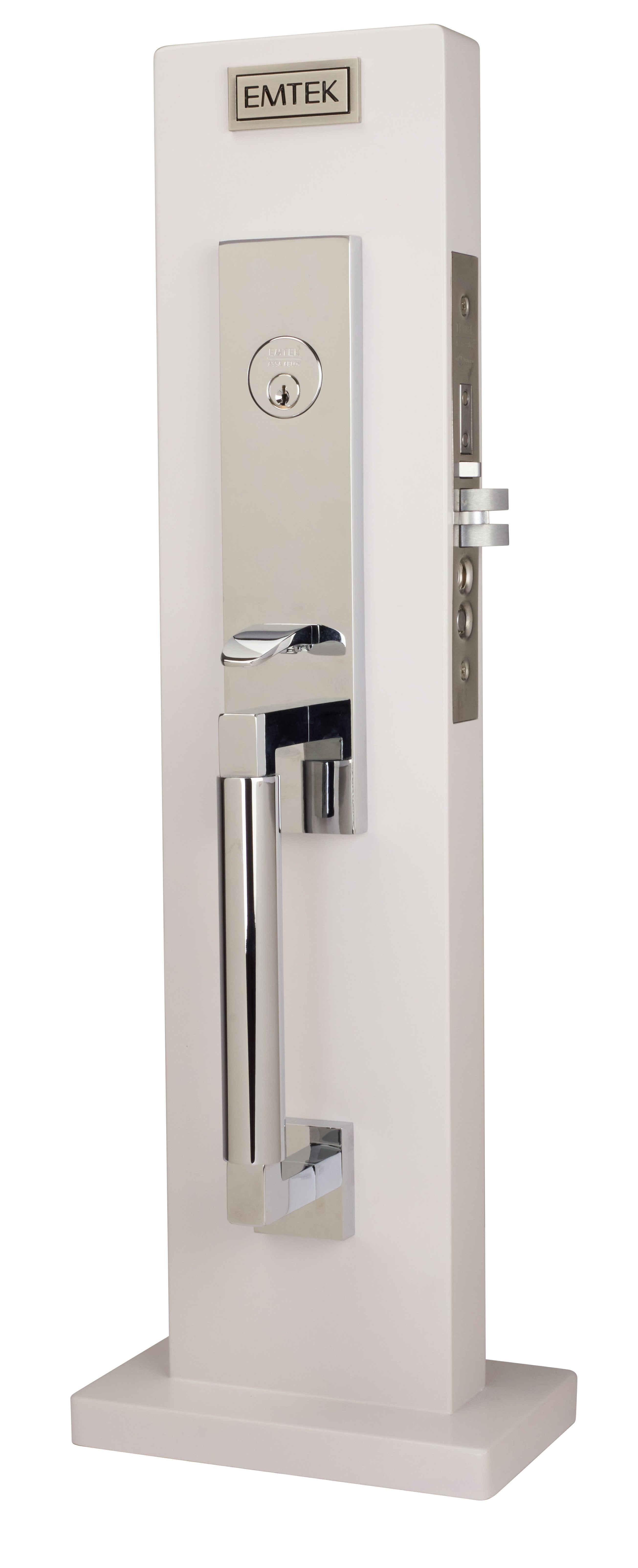 Emtek Hercules Smooth Monolithic Mortise Handleset