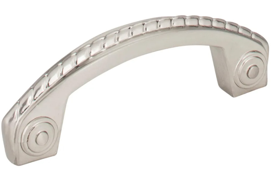 Hardware Resources 3" CC Satin Nickel Rope Rhodes Cabinet Pull