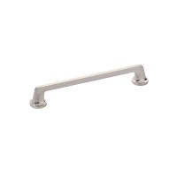Schaub Northport 8 inch CC Squared Cabinet Pull in Brushed Nickel