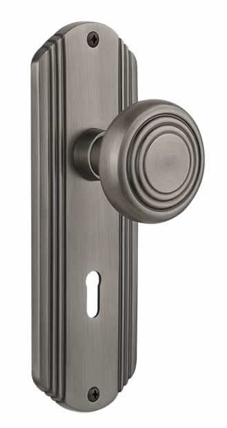 Nostalgic Warehouse Deco Plate with Deco Knob - Mortise Lock