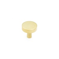 Schaub Haniburton 1 1/4 inch Diameter Round Knob in Unlacquered Brass