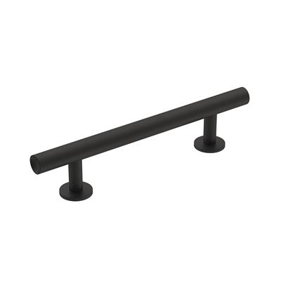 Amerock Radius 3-3/4 Inch cc Cabinet Pull Matte Black