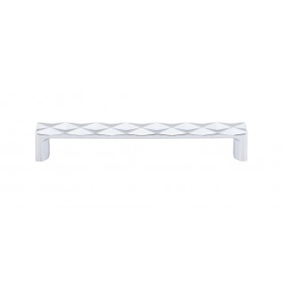 Top Knobs TK563PC Quilted Pull 6 5/16 Inch CC Polished Chrome
