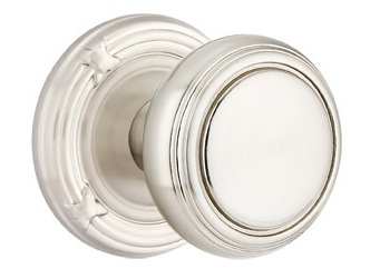 Emtek Norwich Knob With Ribbon & Reed Rosette
