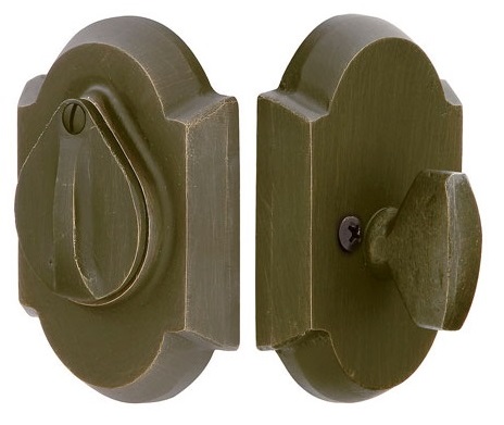 Emtek Sandcast Bronze #1 Style Single Cylinder Deadbolt