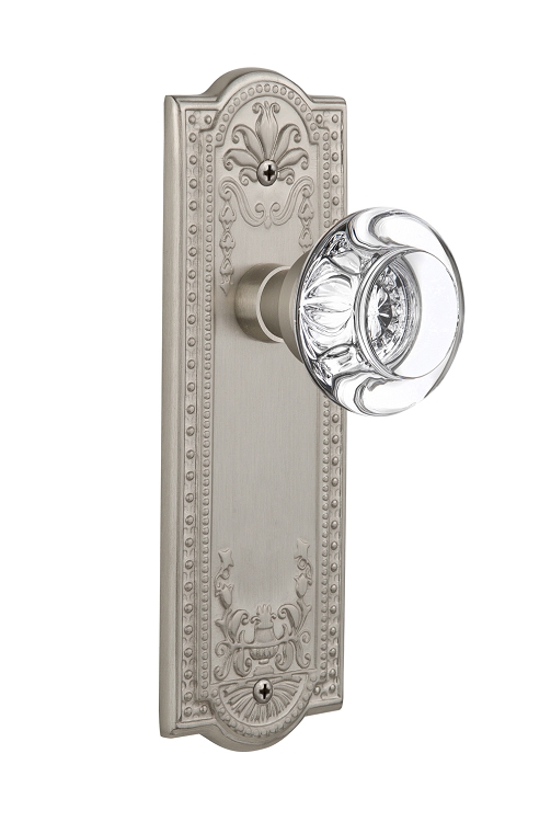 Nostalgic Warehouse Meadows Plate with Round Clear Crystal Knob