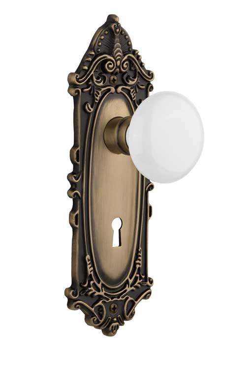 Nostalgic Warehouse Victorian Plate with Porcelain Knob