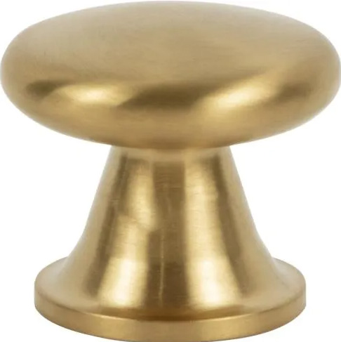 Atlas Homewares Burbank Knob 1 1/8 Inch Matte Gold