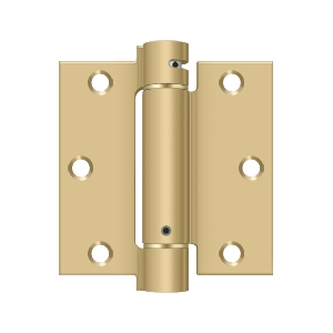 Deltana 3 1/2 x 3 1/2 Inch Square Corner Single Action, Steel Spring Hinge EACH