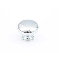 Schaub Traditional Designs Round Knob 1 1/4 inch dia Polished Chrome