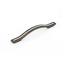 Schaub Skyevale 128/160 mm CC Cabinet Pull in Milano Bronze with Crystals