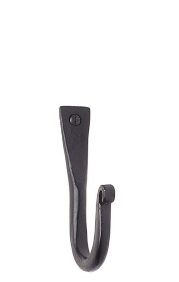 Beslagsboden Classic Rustic Collection 2 7/8 Inch Single Hook Height - Black Wrought Iron