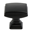 Berenson Tailored Traditional Knob 1-1/4" Dia Matte Black