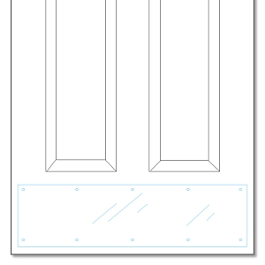 Clear Plastic Kickplate