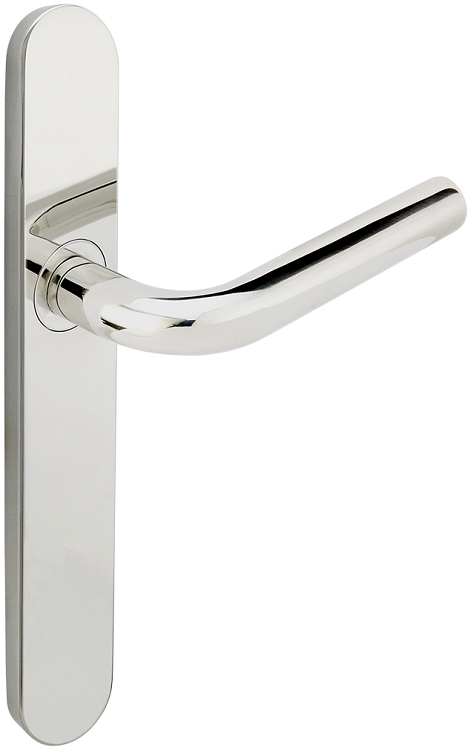 Inox Configuration 1 BP 10 9/16 Inch x 1 21/32 Inch Oval Multi Point Lock Trim Only
