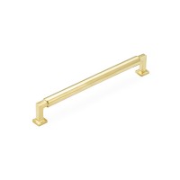 Schaub Haniburton 8 inch CC Cabinet Pull in Unlacquered Brass