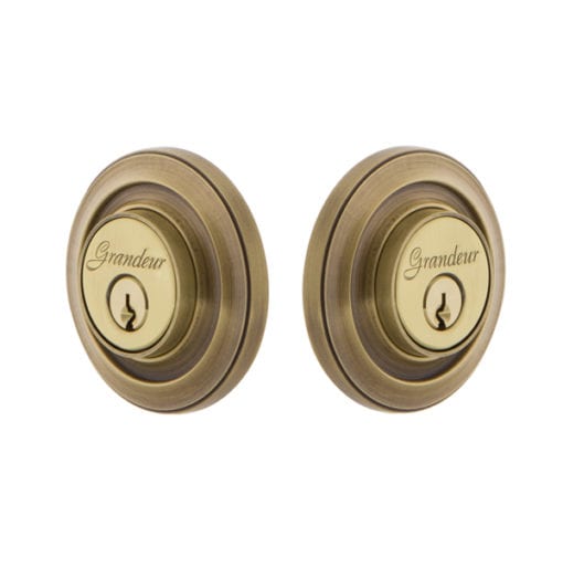 Grandeur Circulaire Deadbolt - Double Cylinder
