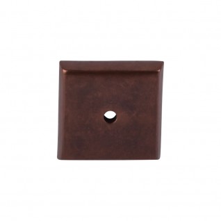 Top Knobs M1453 Aspen Square Backplate 1 1/4 Inch Mahogany Bronze