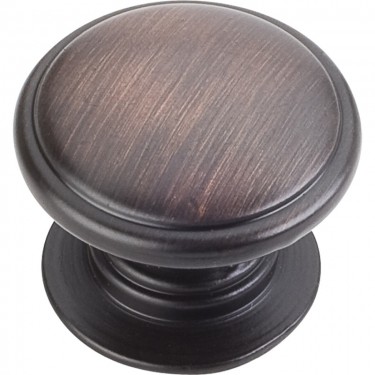 Hardware Resources Durham 1-1/4 Inch Cabinet Knob - Brushed Oil-Rubbed Bronze
