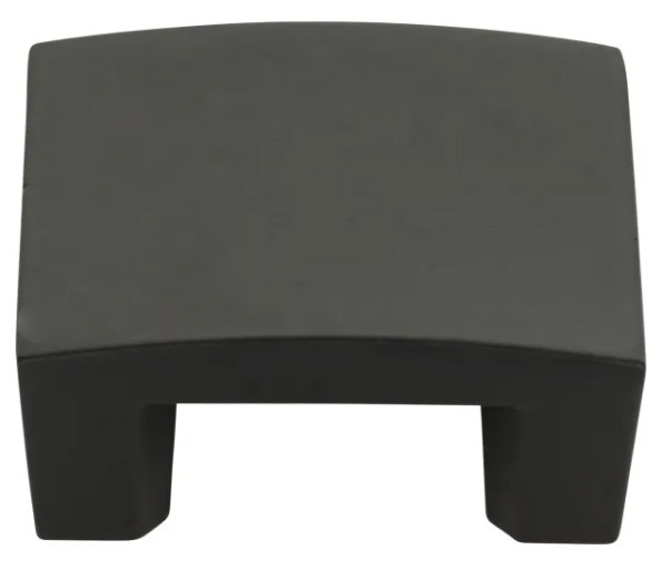 Atlas Homewares Centinal Solid Knob 1 1/4 Inch CC Matte Black
