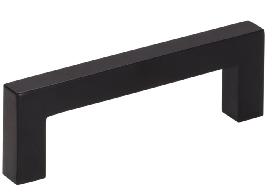 Hardware Resources 3" CC Matte Black Square Stanton Cabinet Bar Pull