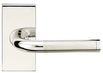 Inox 108 Vienna Lever Handle with Rectangular Rosette