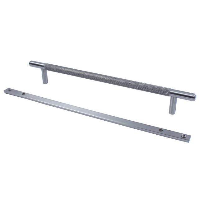 Century Diamond Knurling 192mm CC Pull in Matte Satin Nickel