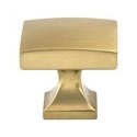 Berenson Epoch Edge Knob 1-3/8 Inch Long Modern Bronze