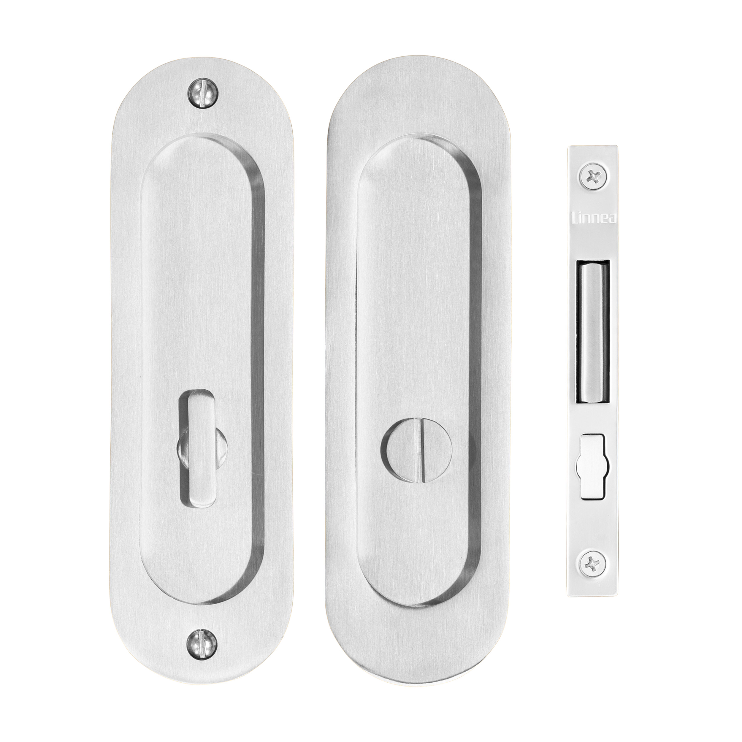 Linnea PL-160R Round Privacy Pocket Door Lock