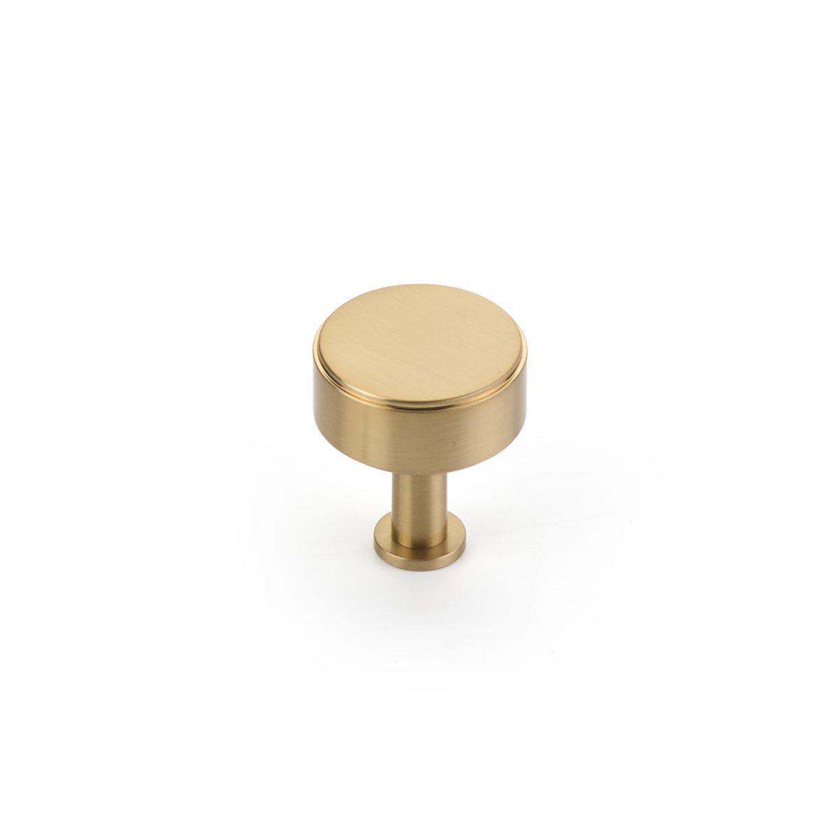 Schaub Pub House, Smooth, 1-1/4 Inch dia, Signature Satin Brass Knob