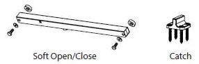 Emtek Barn Door Track Soft Open/Close Device Add On