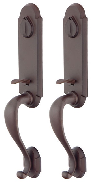 Emtek Sandcast Remington Grip by Grip Handleset