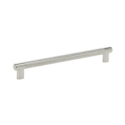 Amerock Bronx Esquire Cabinet Pull 10-1/16 Inch Polished Nickel