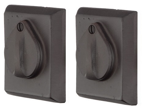 Emtek Sandcast Bronze #3 Style Double Cylinder Deadbolt