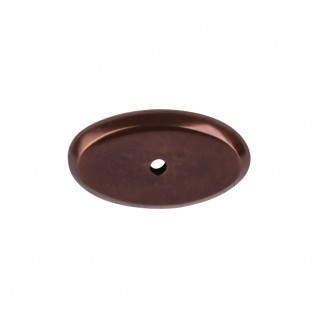 Top Knobs M1443 Aspen Oval Backplate 1 3/4 Inch Mahogany Bronze