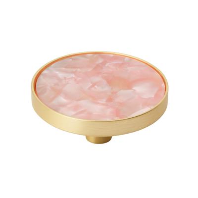 Amerock Accent 2 Inch Cabinet Knob Gold/Pink
