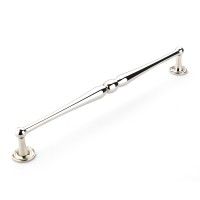 Schaub Atherton 15 inch CC Appliance Pull with Knurled Footplate in Polished Nickel