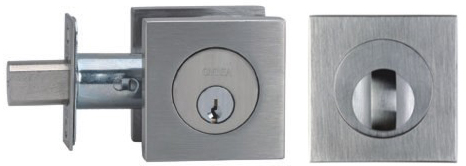 Omnia Stainless Steel Single Cylinder Deadbolt Style D9000S
