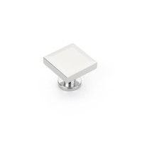 Schaub Heathrow 1 1/4 inch Diameter Square Knob in Polished Chrome