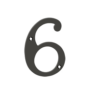 4 Inch Number, Solid Brass