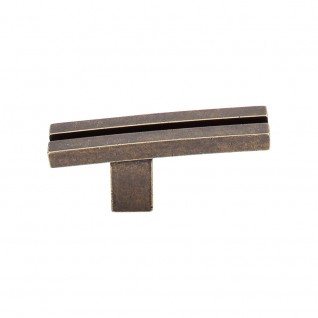 Top Knobs TK82GBZ Sanctuary I Inset Rail knob 2 5/8 Inch CC German Bronze