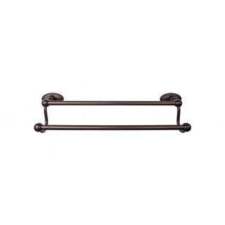 Top Knobs ED7ORBC Edwardian 18 inch Double Towel Bar Oil Rubbed Bronze