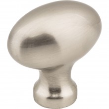 Hardware Resources Lyon 1 9/16 inch Football Cabinet Knob in Satin Nickel
