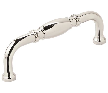 Amerock 3 3/4 Inch CC Granby Cabinet Pull Polished Nickel