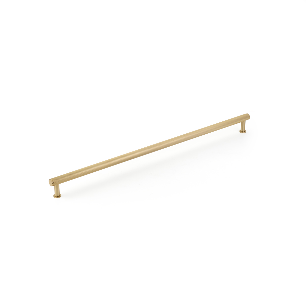 Schaub Pub House, 24 Inch cc, Knurled Signature Satin Brass Appliance Pull